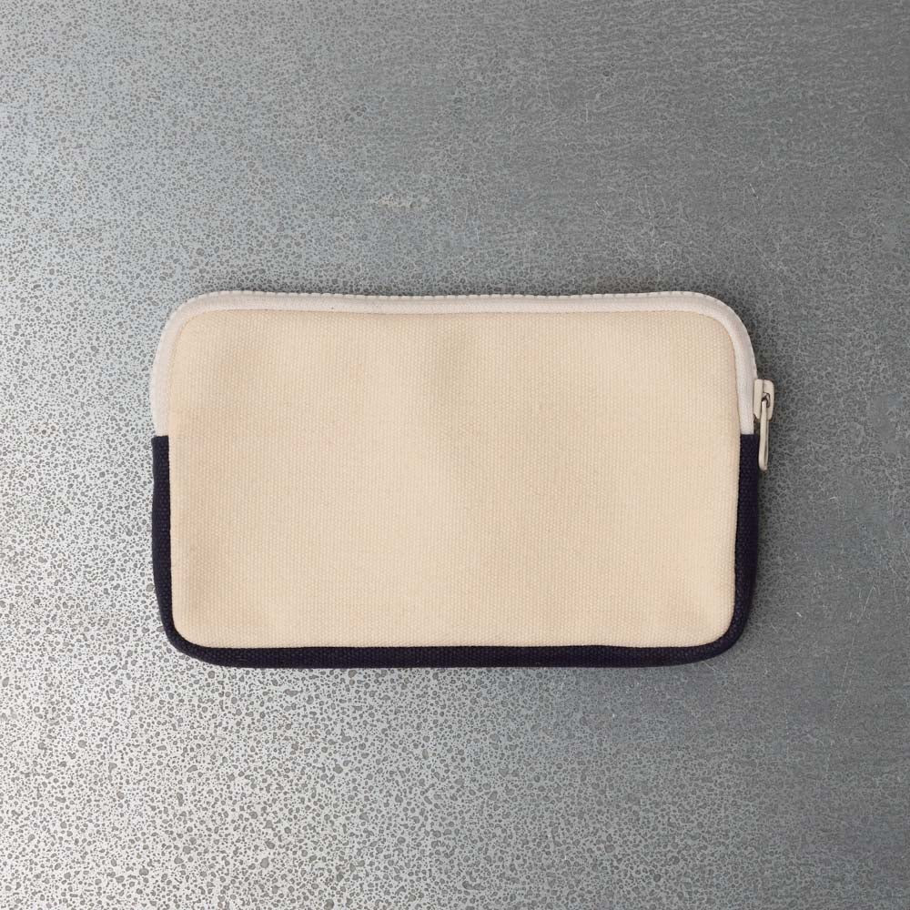 Merci - Porte Monnaie Candide M - Ecru & Marine