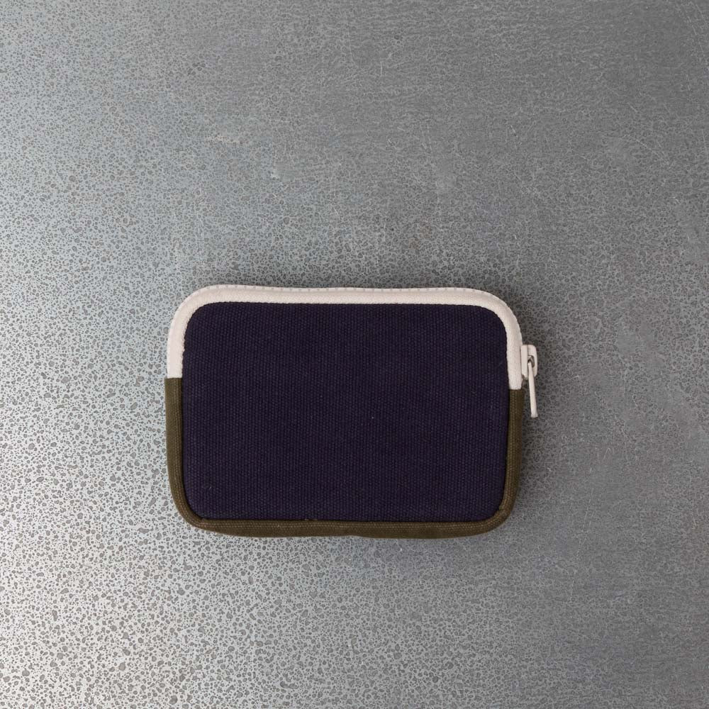 Merci - Porte Monnaie Candide S - Marine & Olive