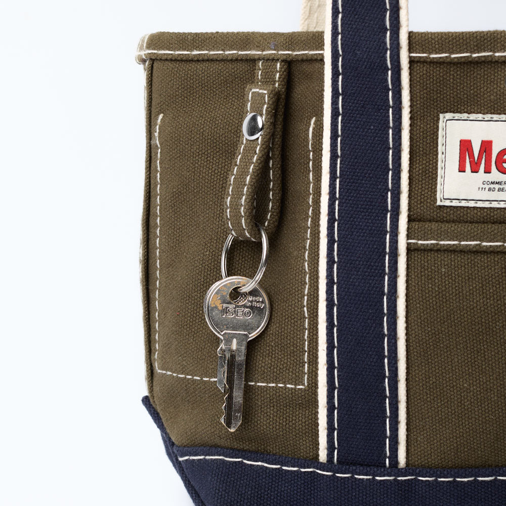 Merci - Candide shopping bag Ribbon - Olive & Navy
