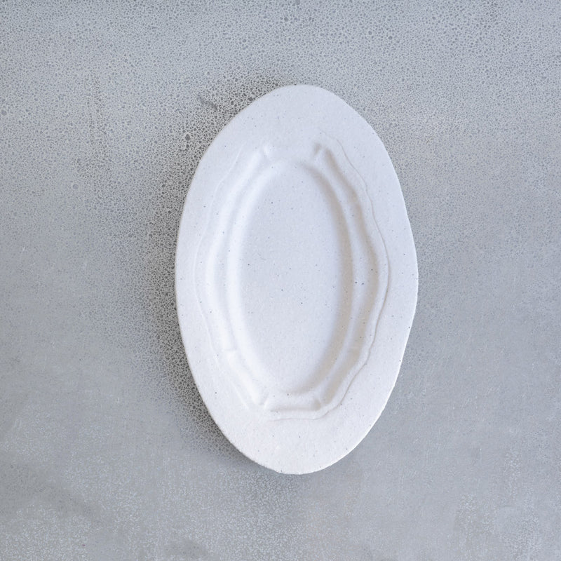 Plat oval Réfectoire - Sable Mat