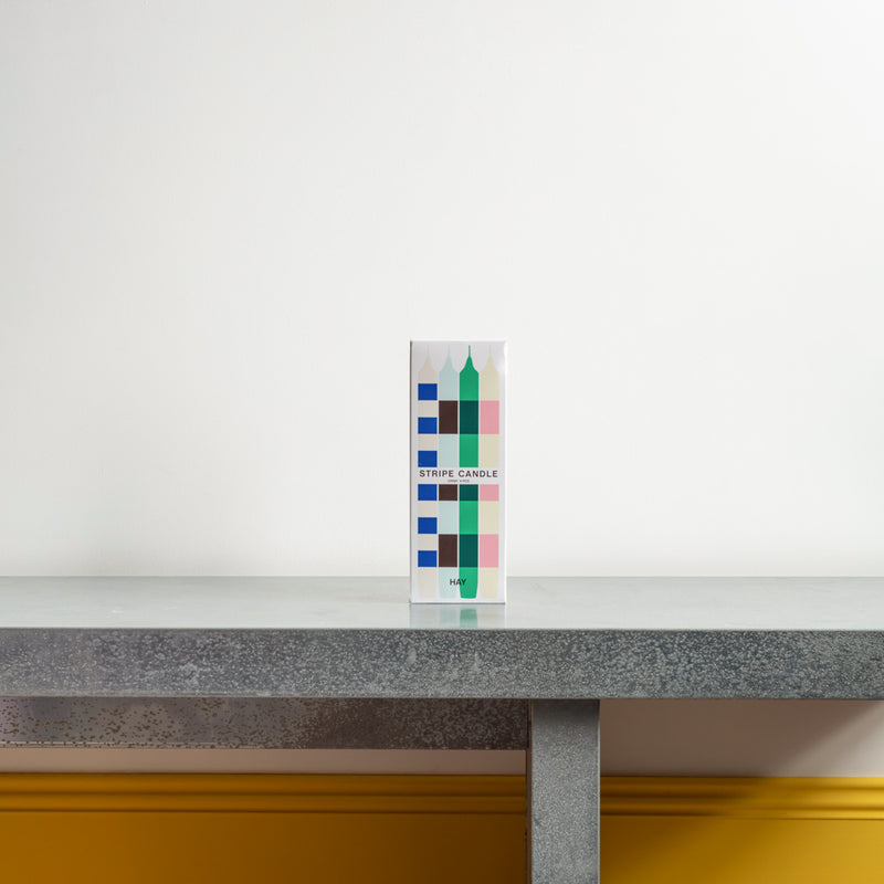 Set de 4 bougies Stripe - Crisp