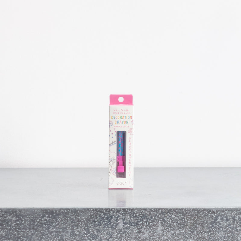 Décoration crayon - Rose & Bleu Clair