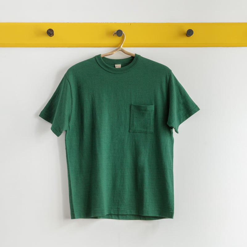 Warehouse & Co - T-shirt Pocket - Vert Foncé