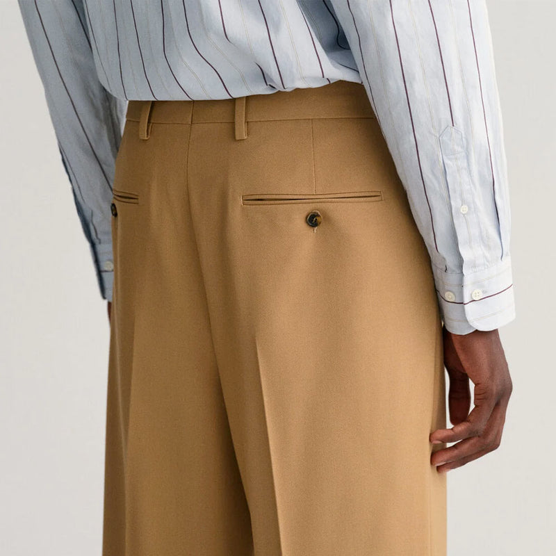GANT - Pantalon à pinces - Marron