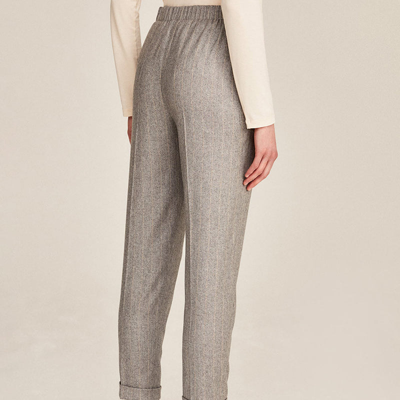 Rosso 35 - Pantalon en Cachemire - Gris