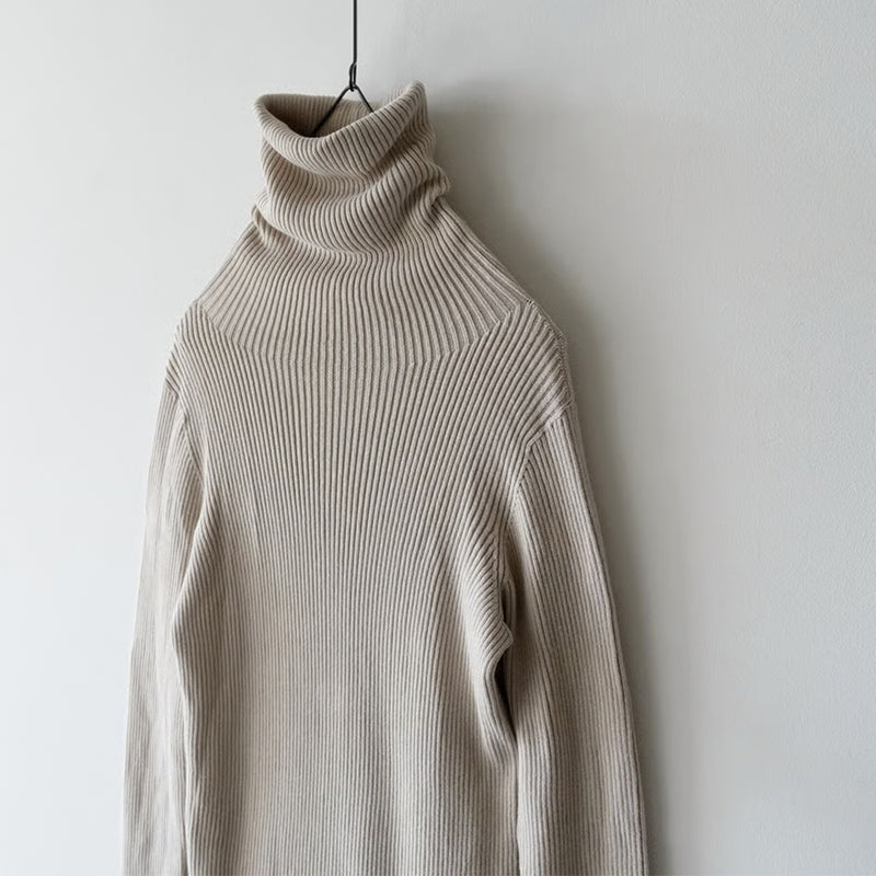 Ichi - Col roulé en laine - Beige