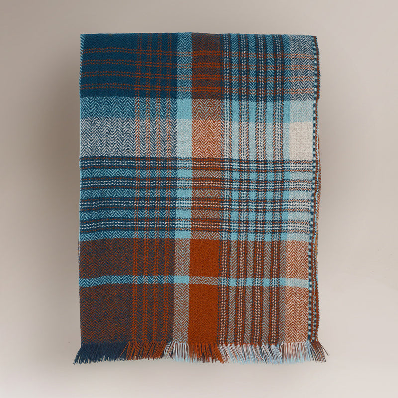 Plaid en laine n°80 - Terracotta