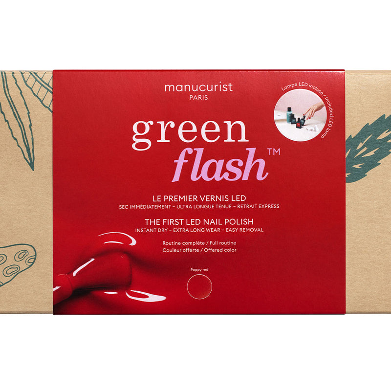 Coffret Green Flash Poppy Red 24W - Manucurist