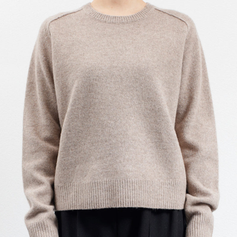 CT Plage - Pull Classique en Laine - Camel
