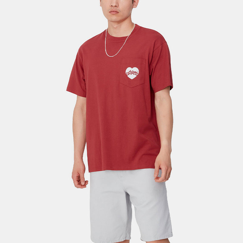 Carhartt WIP - T-Shirt Amour - Rouge