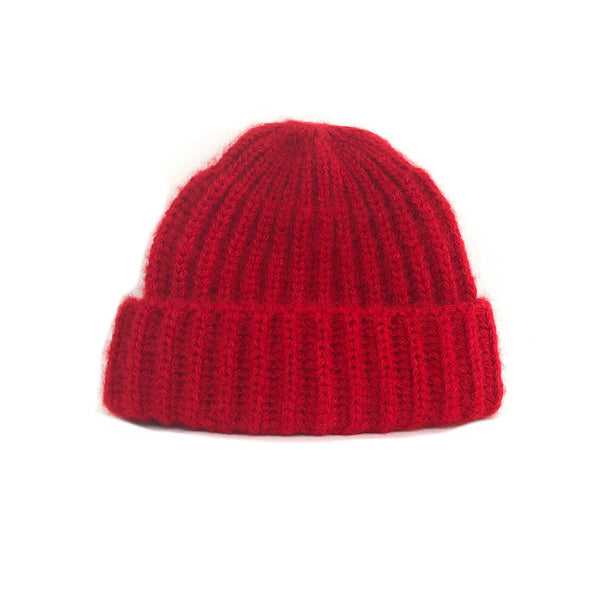 câbleami - Bonnet Mohair - Rouge