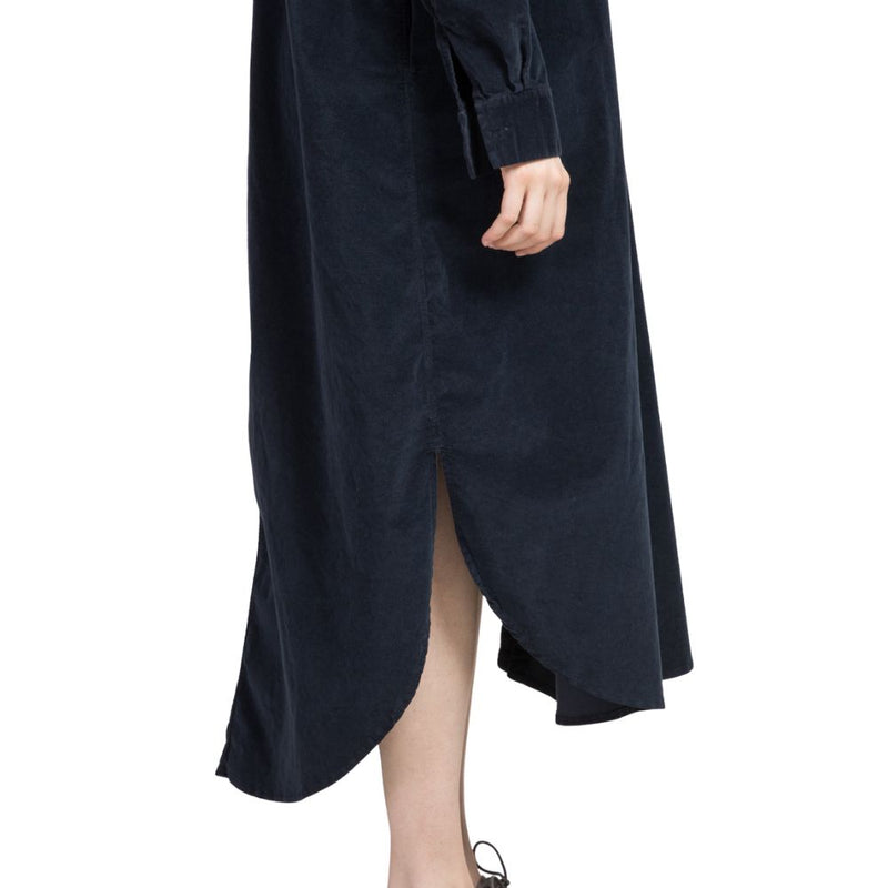 Album Di Famiglia - Robe-chemise longue V - Bleu ink