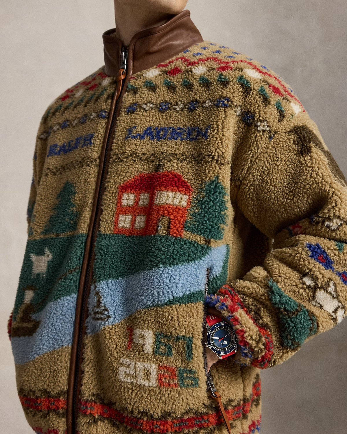 Ralph Lauren - Picturesque Sherpa Jacket - Khaki Montana