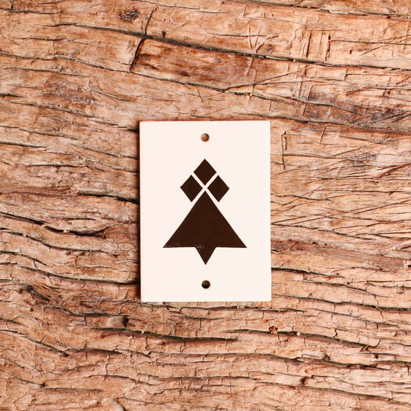 Plaque Hermine - Marron - Matthieu Le Meur