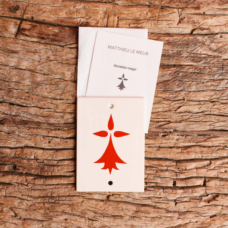Plaque Hermine - Rouge - Matthieu Le Meur