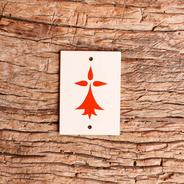 Plaque Hermine - Rouge - Matthieu Le Meur