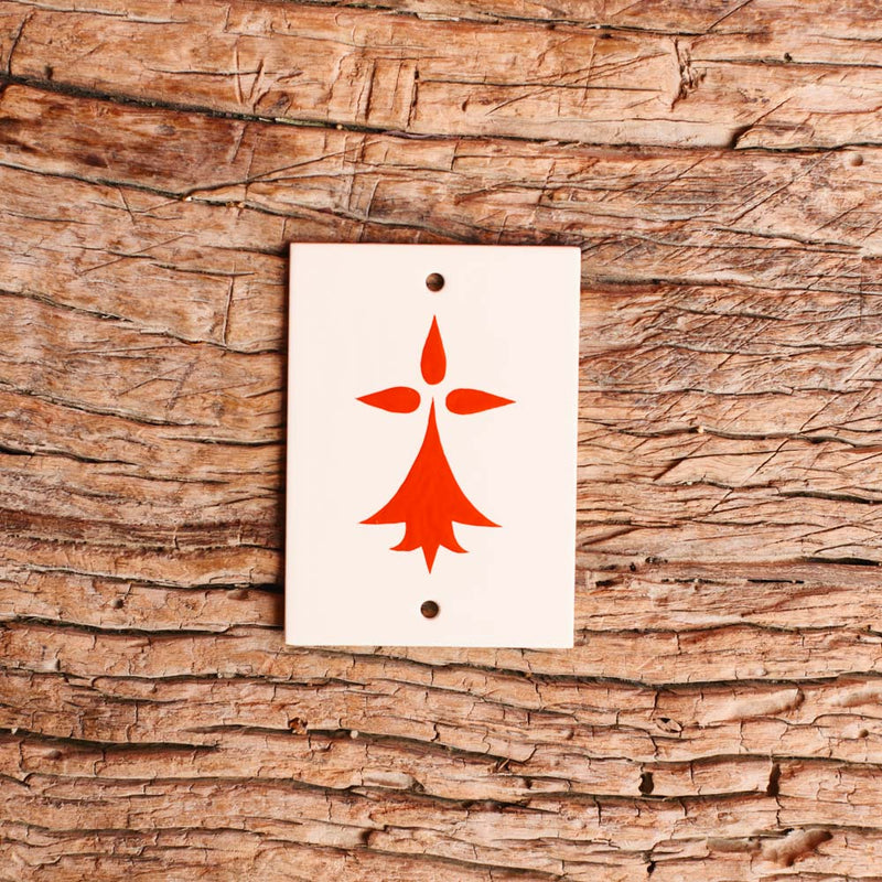 Plaque Hermine - Rouge - Matthieu Le Meur