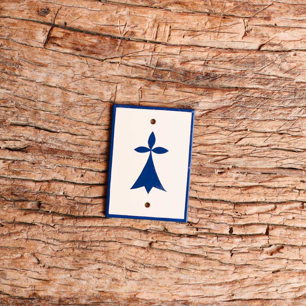 Plaque Hermine - Bleu - Matthieu Le Meur
