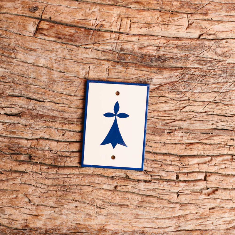 Plaque Hermine - Bleu - Matthieu Le Meur