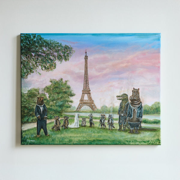 Merci x Travis Chapman - Eiffel Tower Sunset Wedding