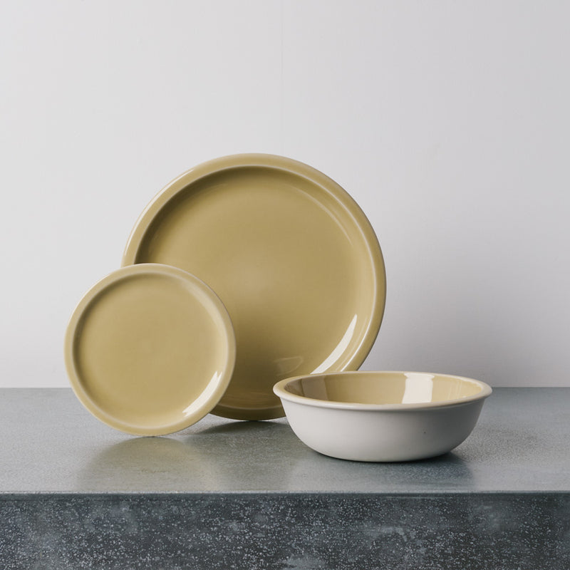 Assiette plate - Vert Argile