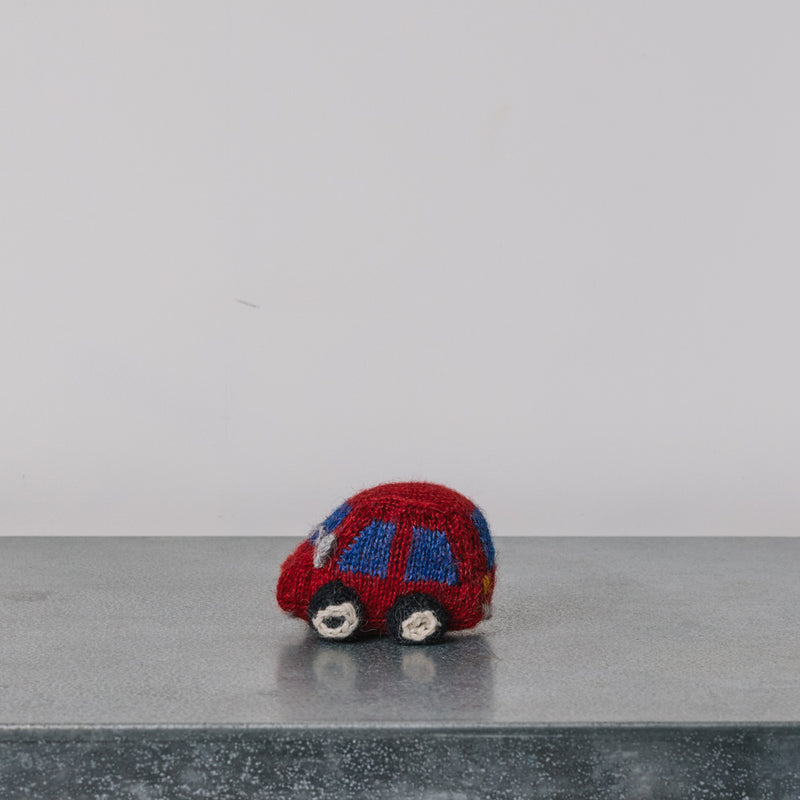 Porte clé Merci en tricot - Fiat 500