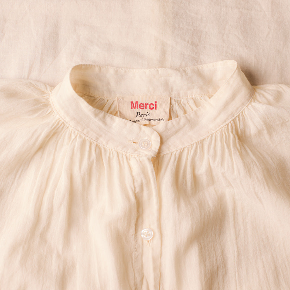 merciページ Merci - Victoria shirt - White Burro – Merci Paris