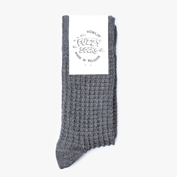 Howlin' - Chaussettes Fuzzy Waffle - Gris