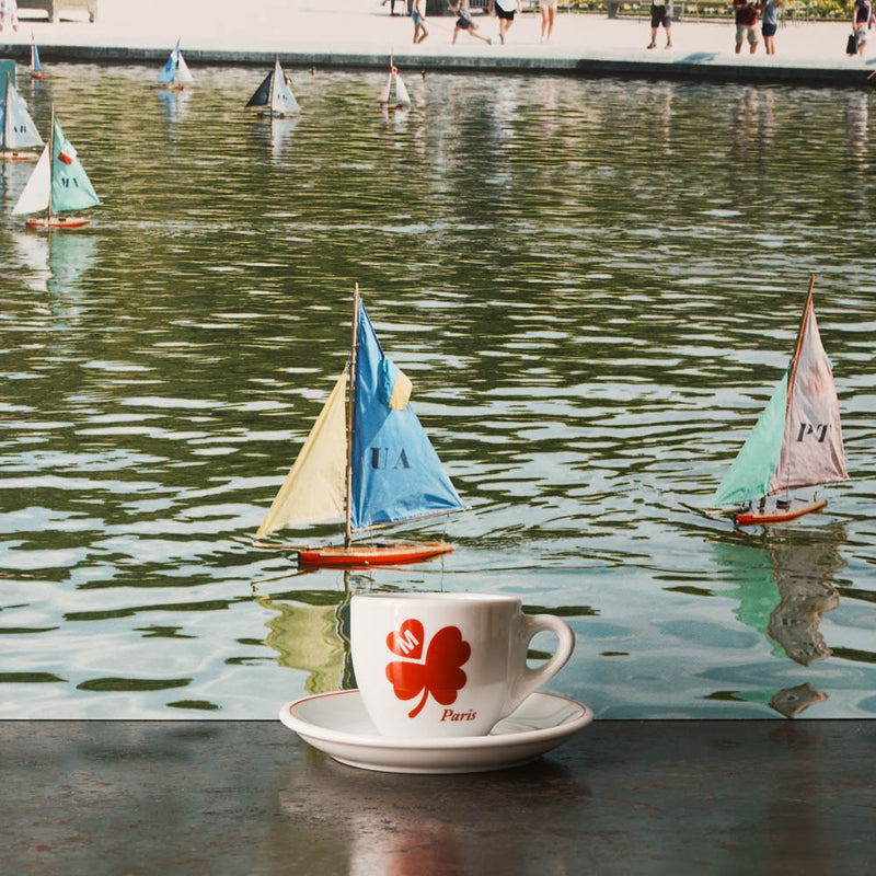 Tasse à expresso et sa soucoupe - Merci Trèfle