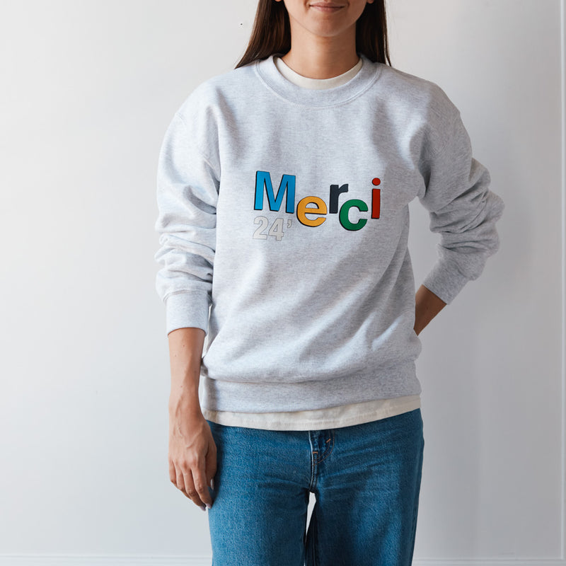 Merci - Sweat Merci 24' - Gris