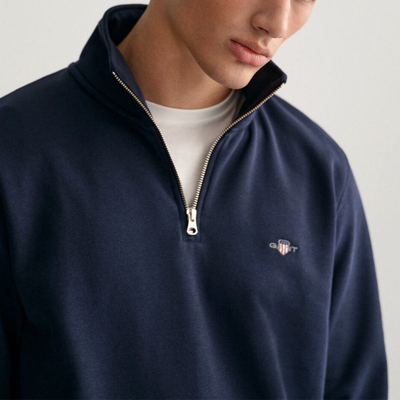 GANT - Sweat à demi-zip - Marine