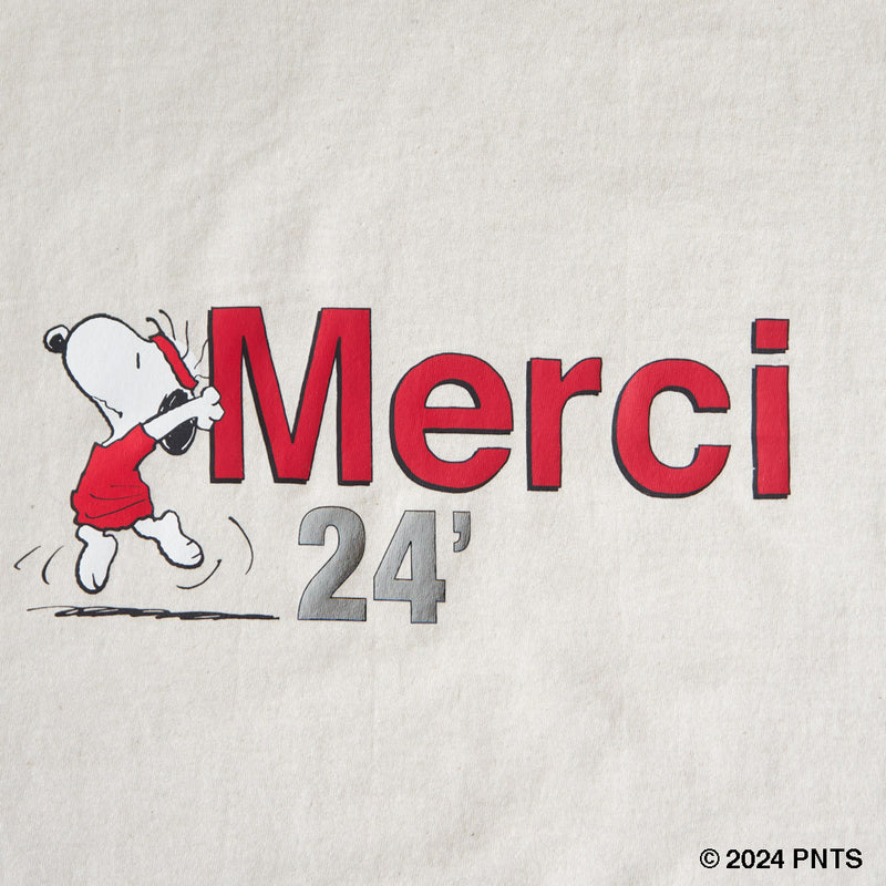 Peanuts x Merci - T-Shirt Enfant Merci 24' - Ecru