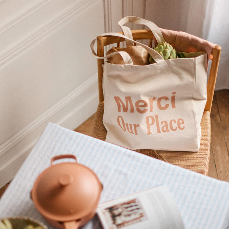 Merci x Our Place - Totebag - Ecru