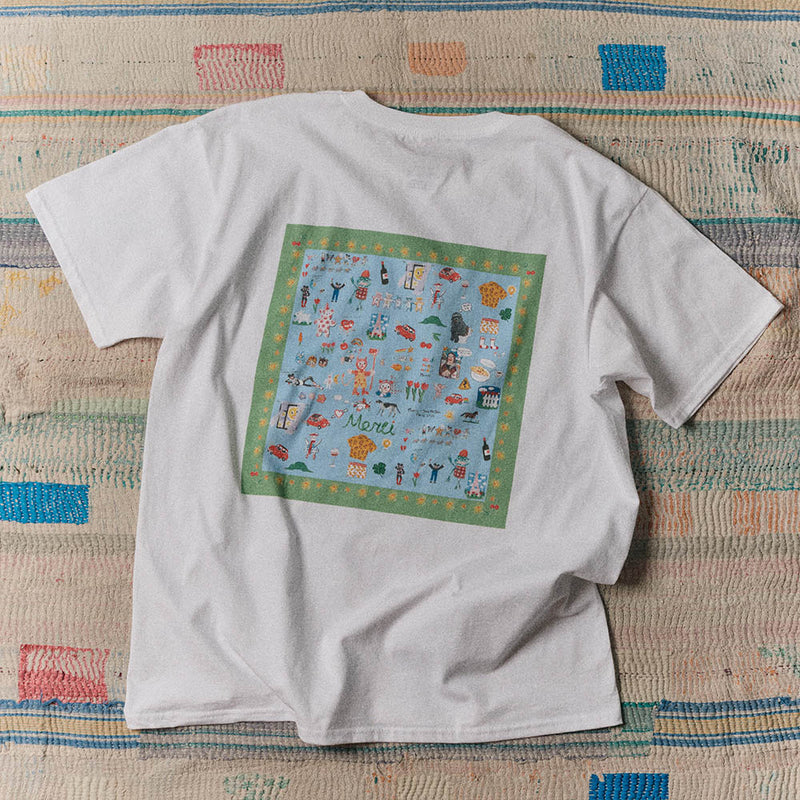 Merci x Shia McShia - T-shirt - Blanc & Vert