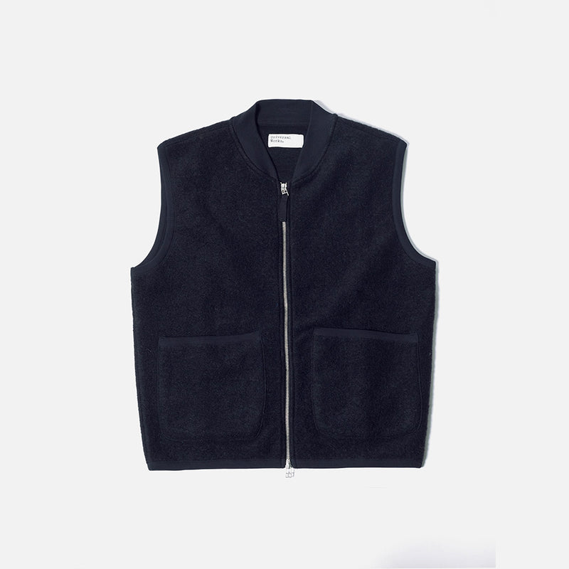 Universal Works - Gilet Zippé - Noir