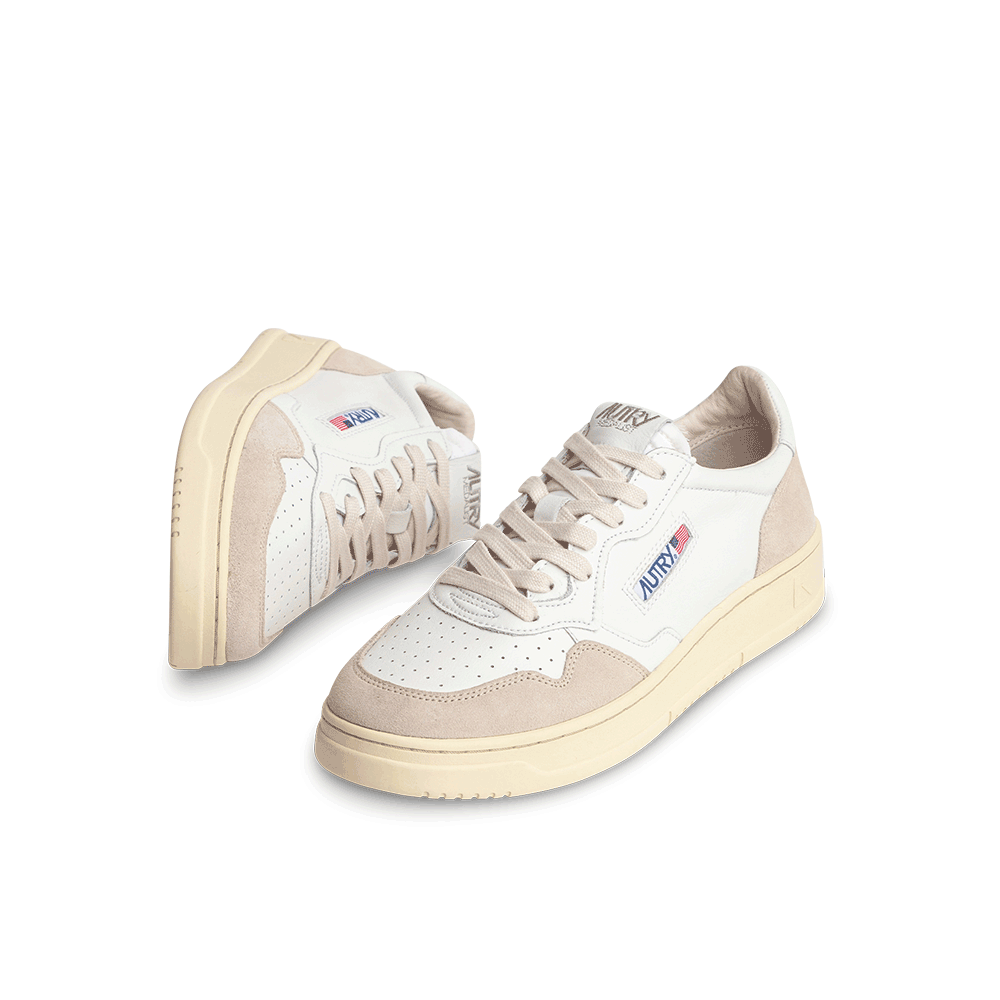 Autry - Medalist Low Suede Sneakers -White