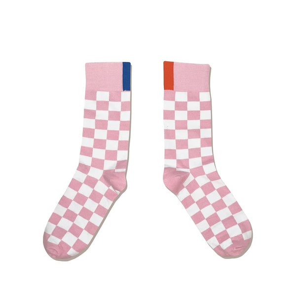 Kule - Chaussettes Check - Rose