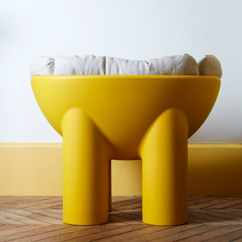 Roly Poly Armchair - Yellow Ochre - Driade