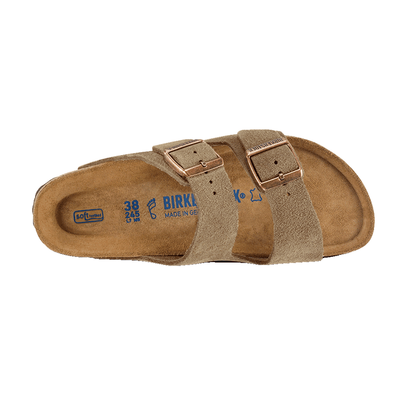 Birkenstock Sandales Lit de pied souple Arizona Taupe