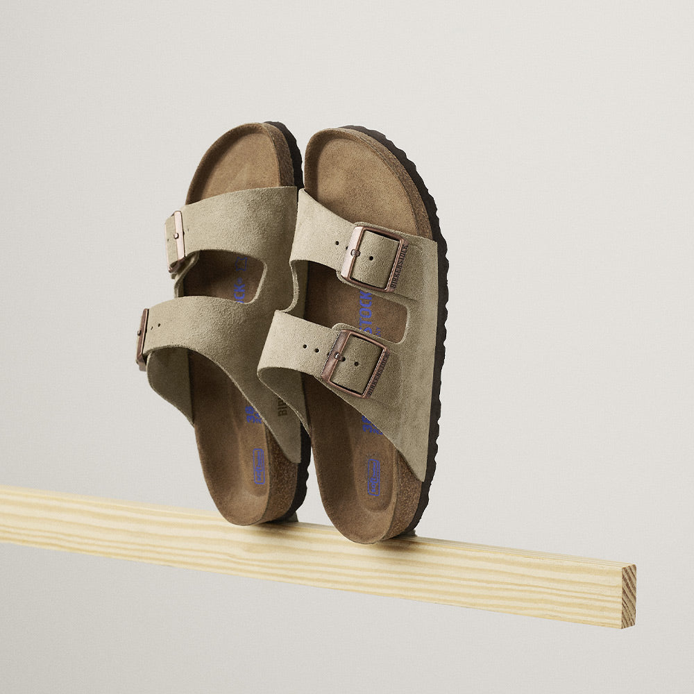 Birkenstock - Arizona Soft Footbed Sandals - Taupe