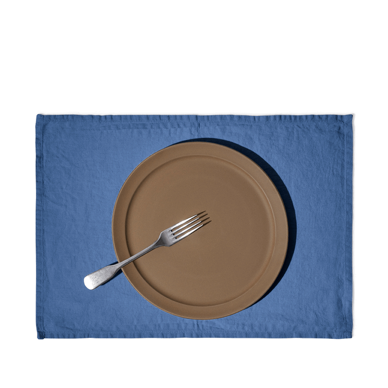 Serviette de table en lin lavé - Bleu Antiparos - Linge de table – Merci  Paris