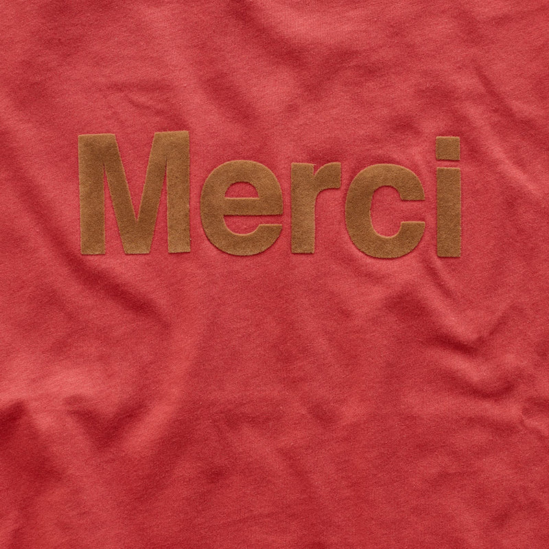 Merci - T-shirt logo Merci - Rouge
