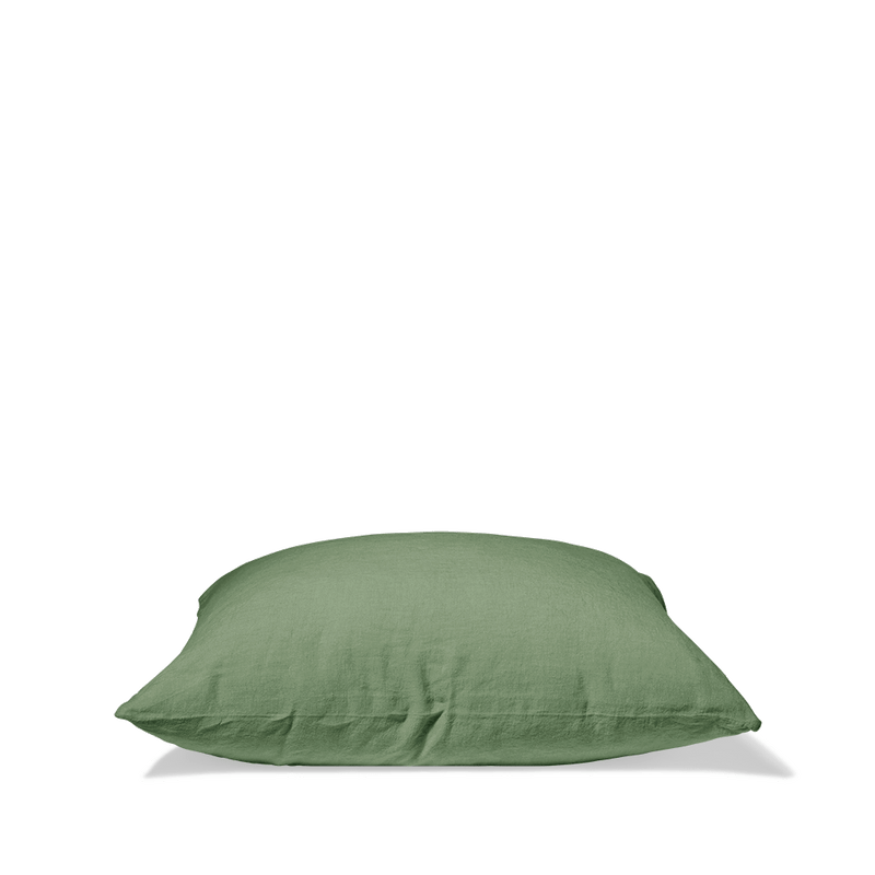 Washed linen pillowcase - Anduze Green