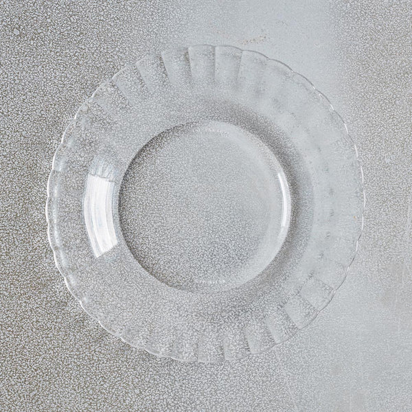 Assiette plate en verre trempé haute résistance Ø 25cm