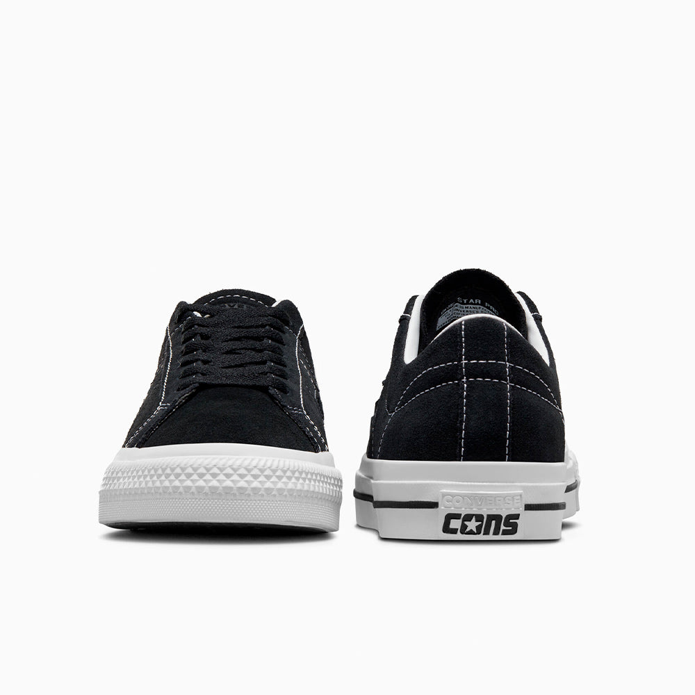 Converse black one star best sale