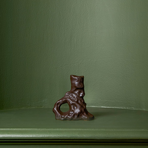 Bougeoir Dito - Marron Foncé