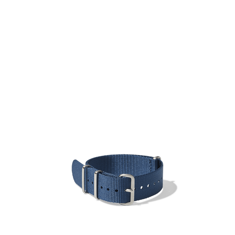 Bracelet de montre NATO en nylon - Bleu