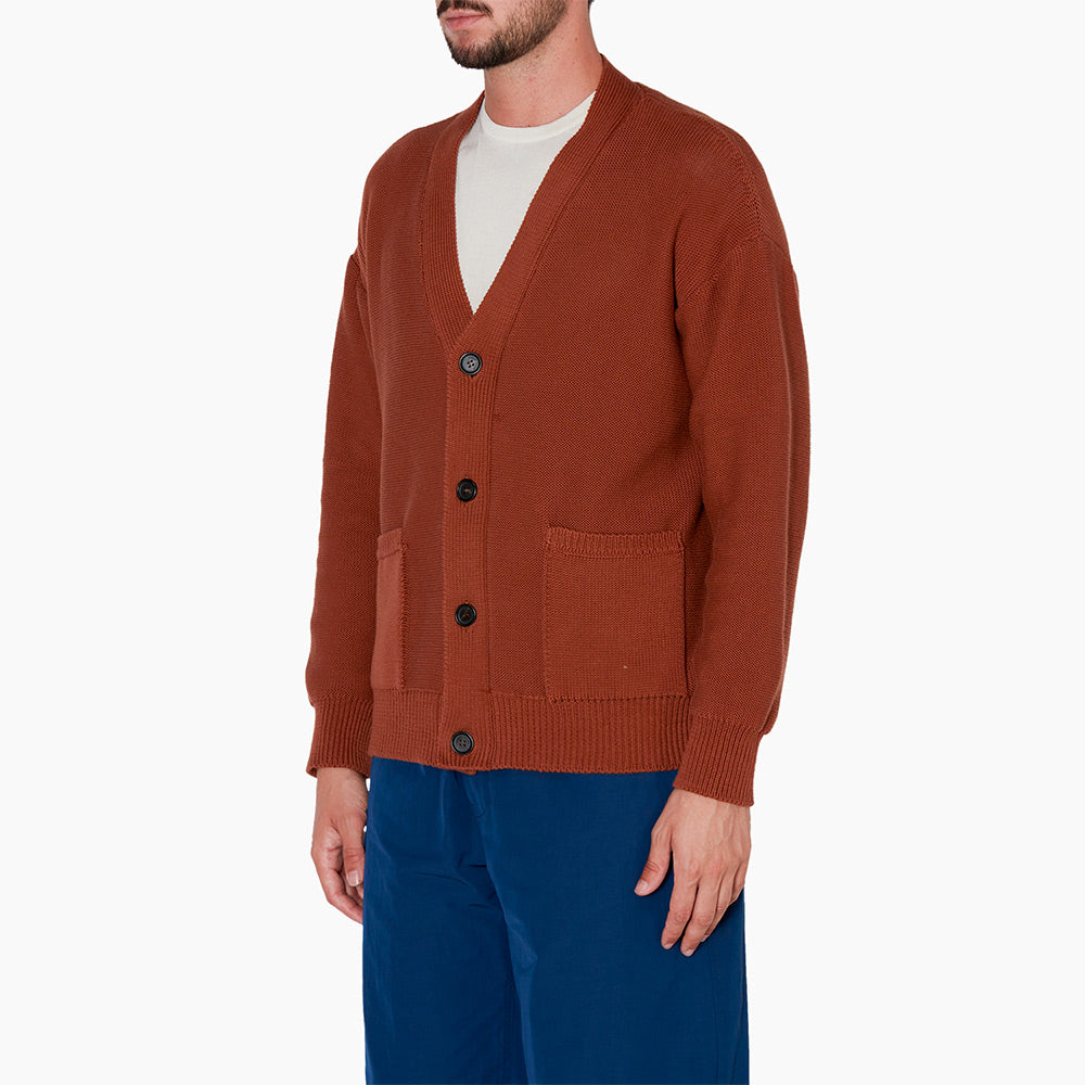 Roberto Collina - Knitted Cardigan - Brown