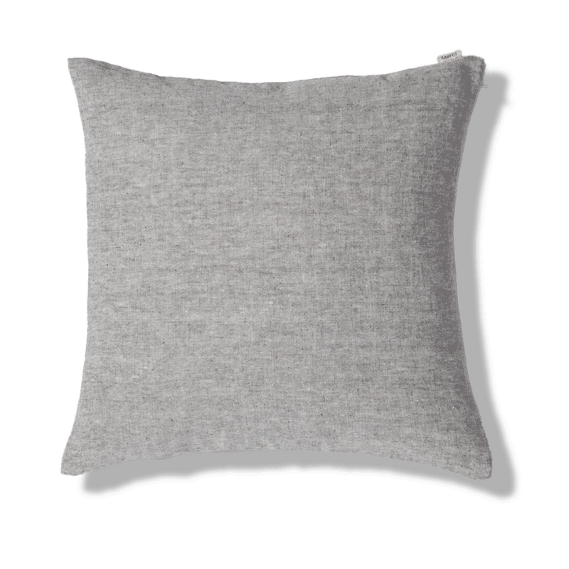 Coussin épais en lin - Chambray Noir