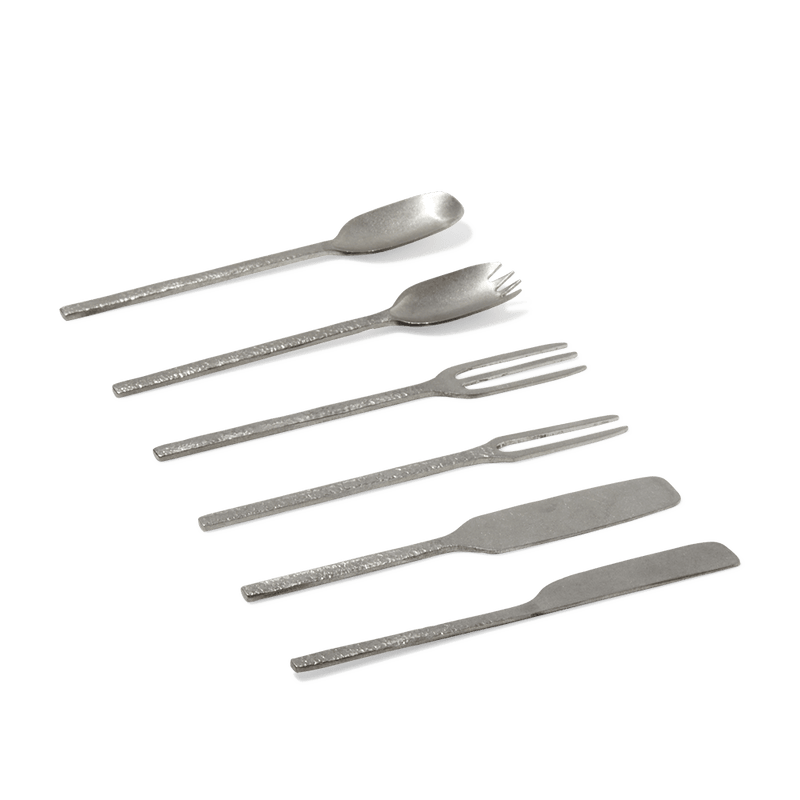 Cuillère en métal martelé - Anthracite - La Nouvelle Table